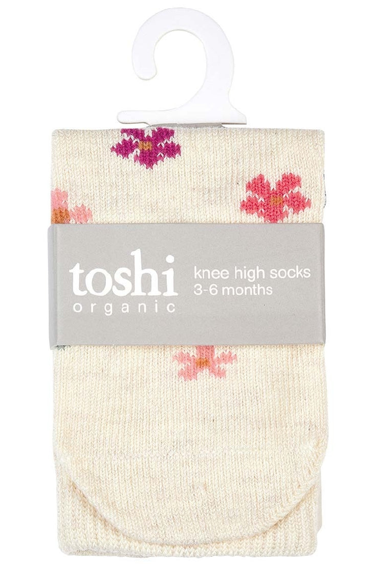 Toshi Organic Socks | Knee High Wild Flowers