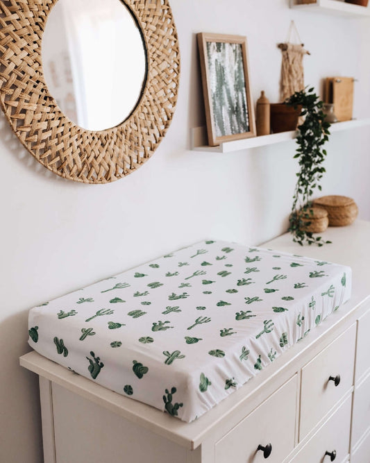 Baby Bassinet Sheet / Change Pad Cover | Snuggle Hunny Cactus