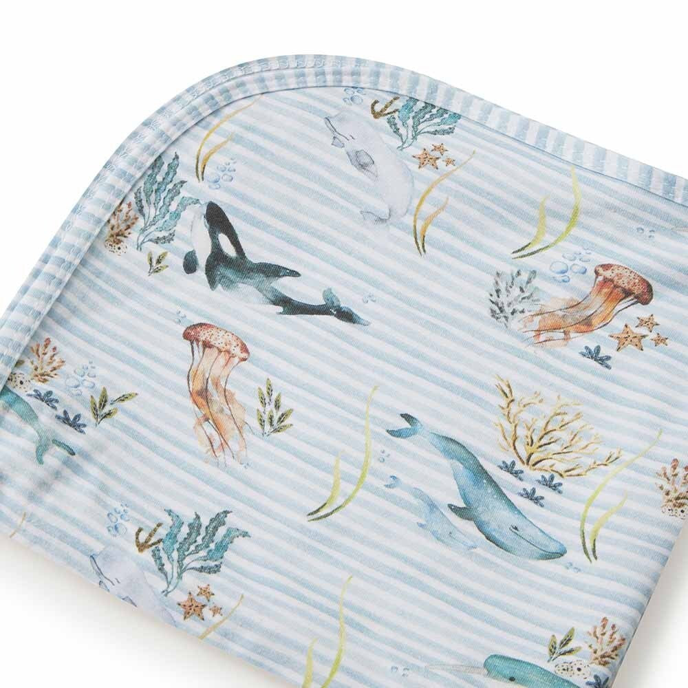 Snuggle Hunny Baby Wrap Set | Whale