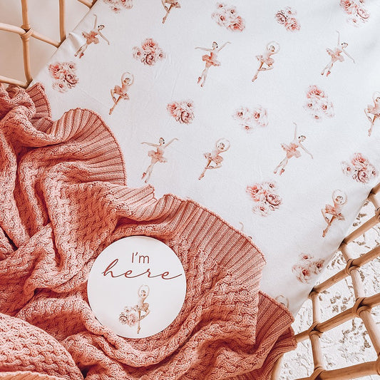 Baby Bassinet Sheet / Change Pad Cover | Snuggle Hunny Ballerina