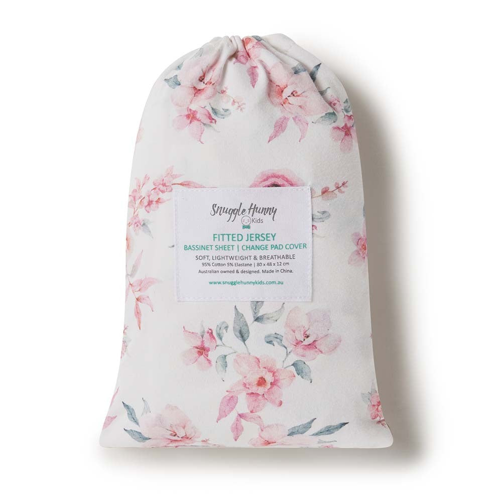 Snuggle Hunny Bassinet Sheet / Change Pad Cover | Camille