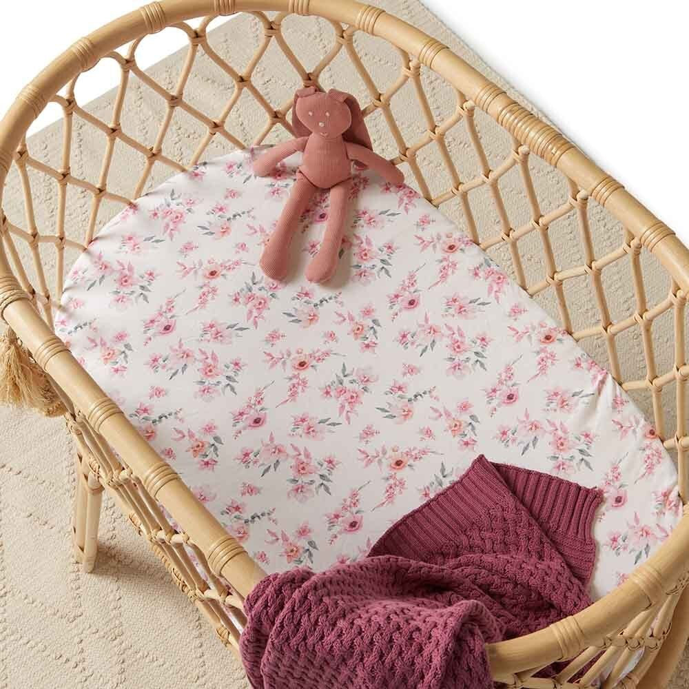 Snuggle Hunny Bassinet Sheet / Change Pad Cover | Camille