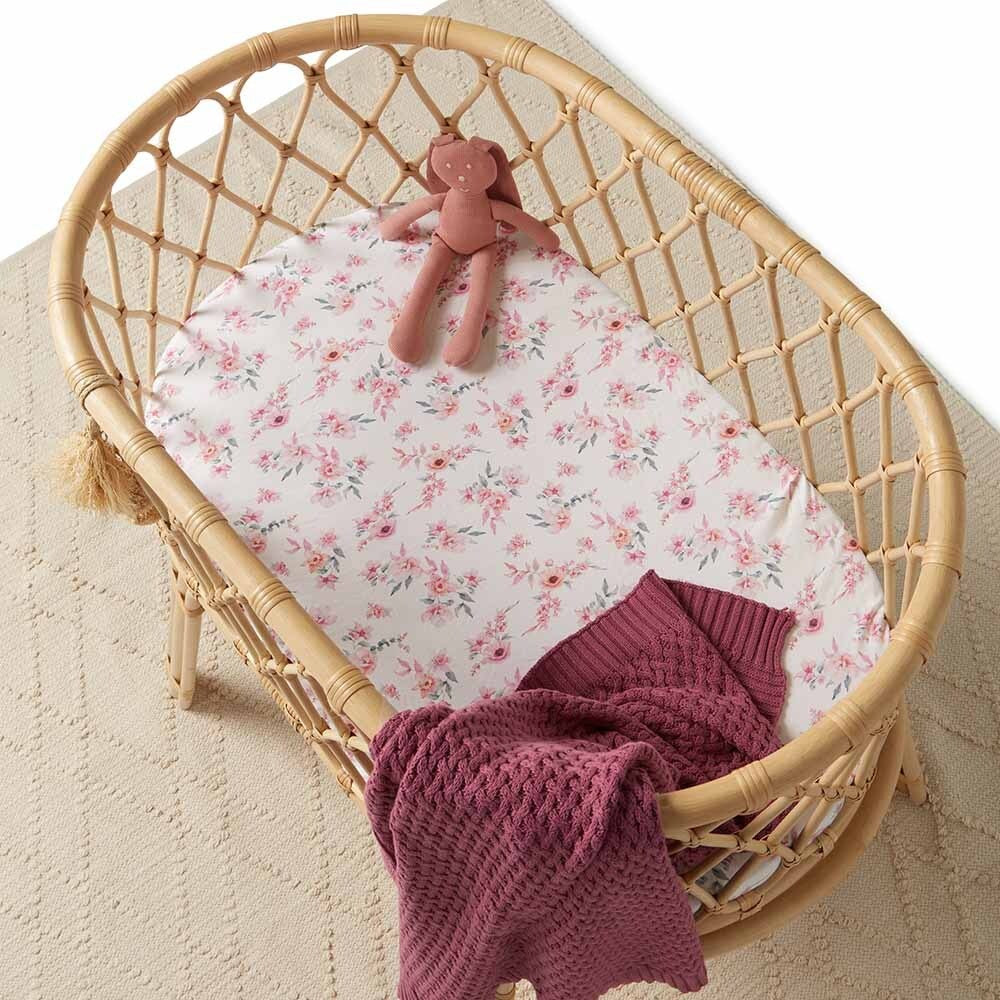 Snuggle Hunny Bassinet Sheet / Change Pad Cover | Camille