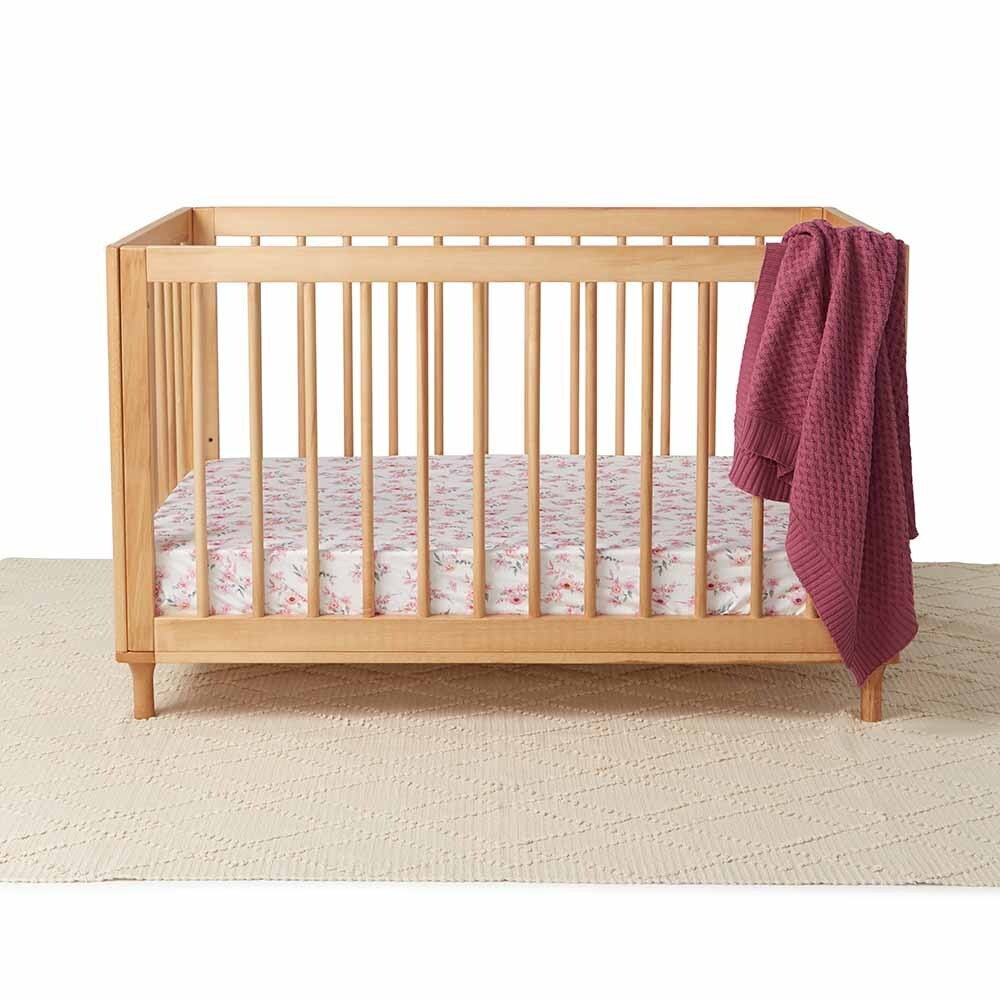 Snuggle Hunny Fitted Cot Sheet | Camille