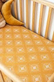 Kiin Baby Organic Change Pad Bassinet Sheet Morroco Amber