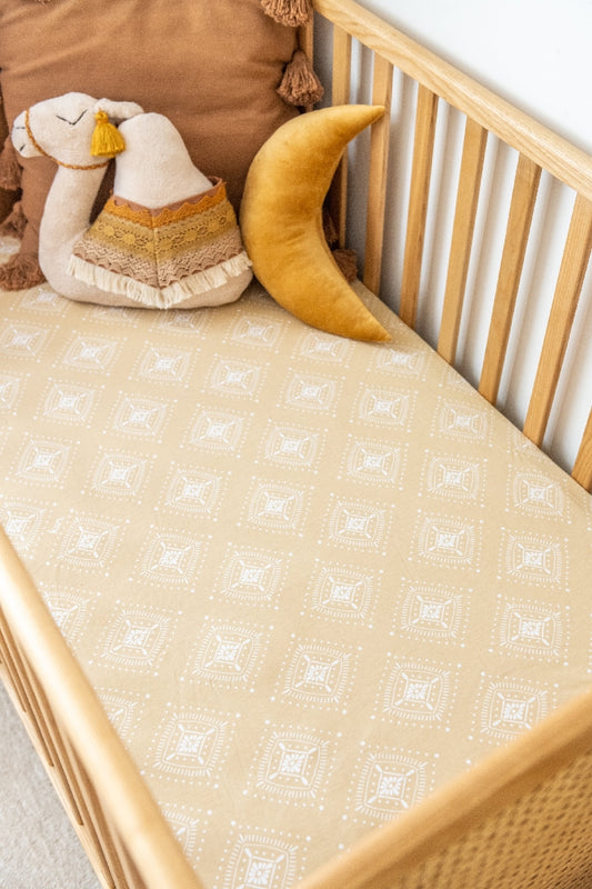 Kiin Baby Organic Cot Sheet Morocco Oat