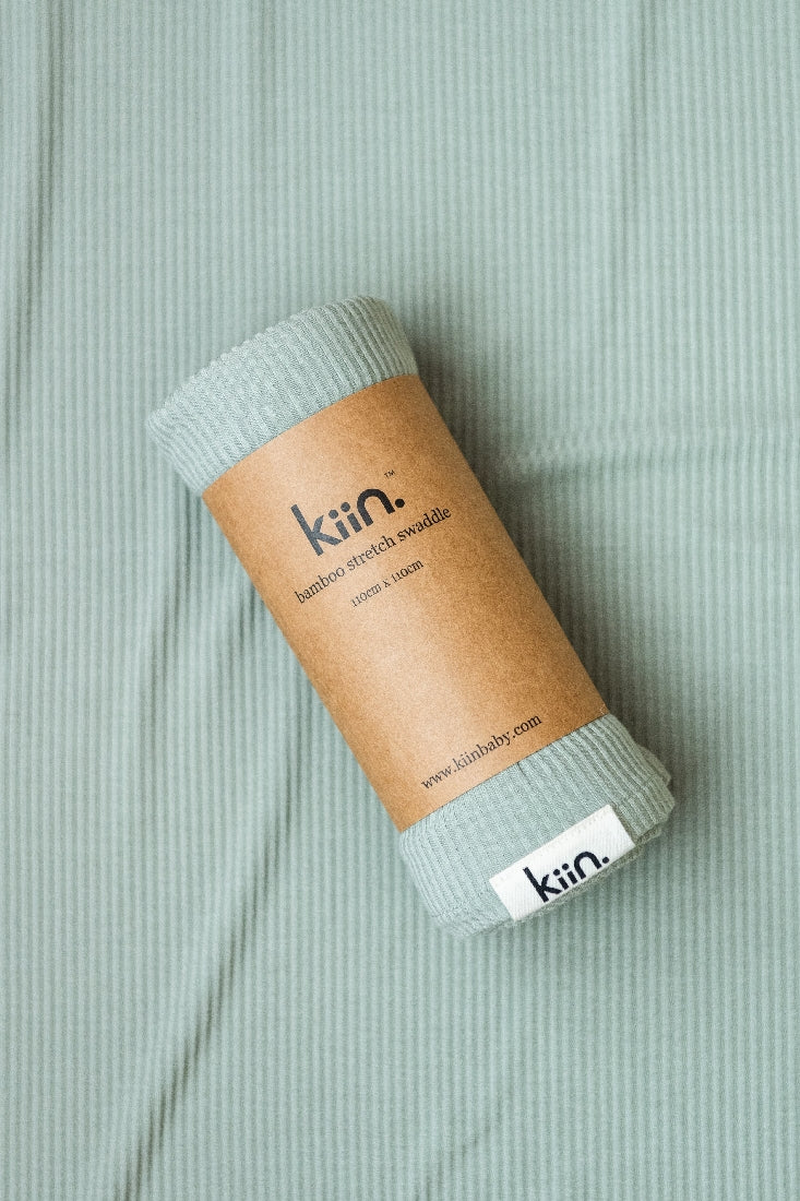 Kiin Baby Bamboo Stretch Swaddle Sage