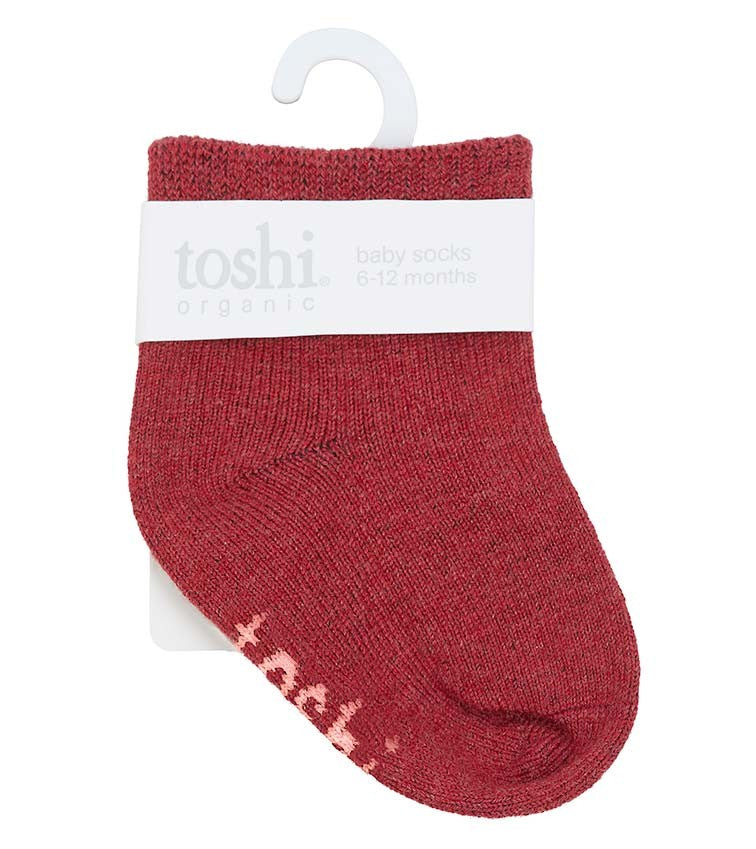Toshi Organic Socks | Rosewood